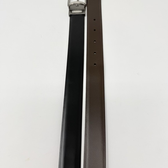 Fossil Men's Reversible Black/Brown Leather Belt for Men Sz 40 - Picture 3 of 6